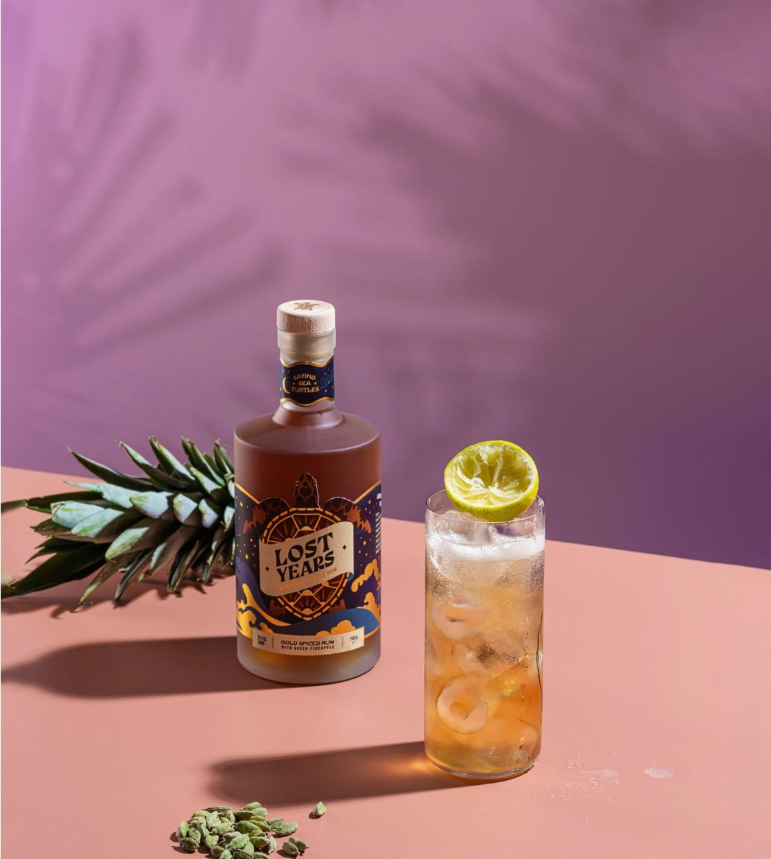 Gold Spiced Rum Pineapple Soda Lost Years Rum